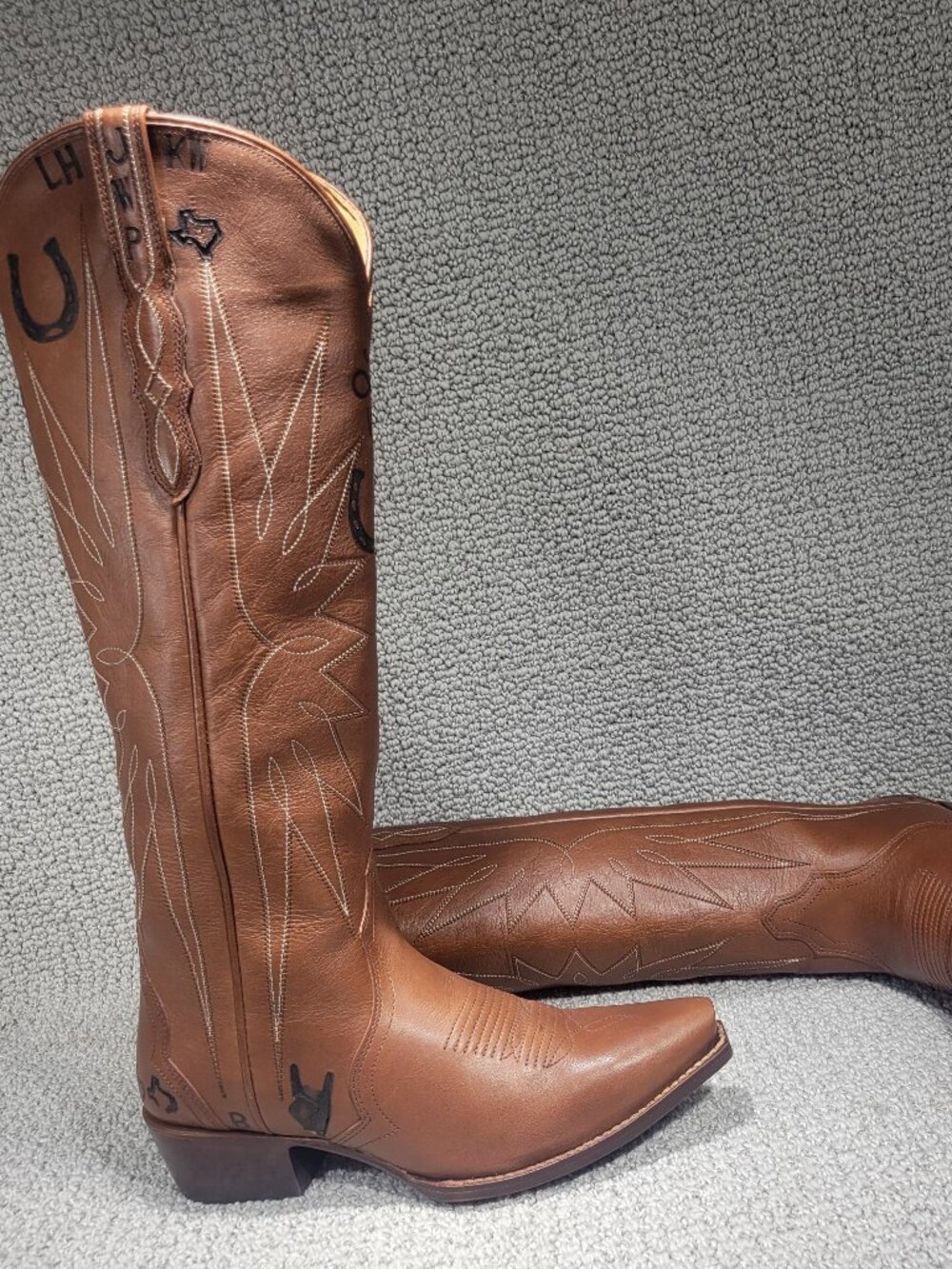 Tecovas The Loretta Women's US Size 8B Saddle Cowhide Leather Cowgirl Boots - Picture 9 of 11